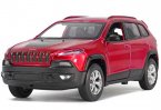 Red / Silver / Black 1:32 Kids Diecast Jeep Cherokee Toy
