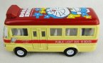 Mini Scale Diecast Red / Green Doaemon Singledecker City Bus Toy