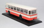 White-Orange 1:43 Scale Die-Cast Soviet Union LIAZ 677 Bus Model