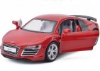 Silver / Red / White Kids 1:32 Scale Diecast Audi R8 GT Toy