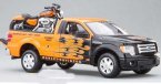 1:24 Scale Black-Orange MaiSto Die-Cast Ford F150 Pickup Model