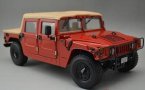 Red 1:18 Scale EXOTO Diecast Hummer H1 Model