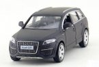Matte Black 1:36 Scale Diecast Audi Q7 SUV Toy