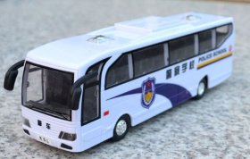 White Kids Plastic Police School Bus Toy