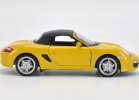 Black / Yellow 1:24 Scale Welly Diecast Porsche Boxster S Model