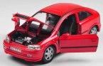 Welly Red / Silver 1:24 Scale Diecast 2000 Opel Astra Model