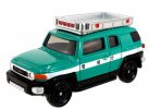 1:66 Green Kids NO.31 Diecast Toyota FJ Cruiser Police Car Toy