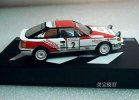 Red-White 1:43 Scale 1990 Diecast Toyota Celica GT-FOUR Model