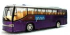 1:48 Scale White / Purple / Blue Pull-back Tour Bus Toy