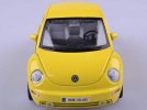 Yellow 1:18 Scale Bburago Diecast VW New Beetle Model
