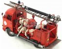 Red Large Tinplate Vintage 1956 VW Fire Fighting Truck Model