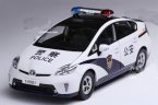 White 1:18 Scale Police Diecast Toyota Prius Model
