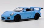 Kids 1:36 Scale Welly Blue Diecast 2016 Porsche 911 GT3 RS Toy