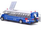 Blue 1:55 Scale Kids Diecast Police School Bus Toy