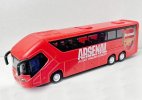 Red Arsenal F.C. Painting Kids Diecast Coach Bus Toy