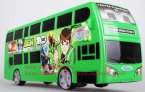 Kids White / Blue / Yellow /Green Electric Double-decker Bus Toy