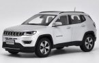 1:18 Scale Red / Silver / White Diecast Jeep Compass Model