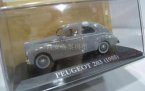 Gray 1:43 Scale IXO Diecast Peugeot 203 1955 Model