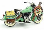 Tinplate 1:6 Scale Green Vintage 1953 Indian Motorcycle Model