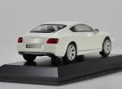 White 1:43 Scale Diecast Bentley Continental GT Model