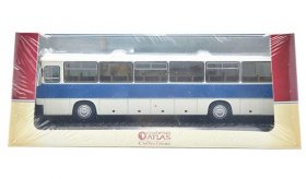 White-Blue 1:72 Scale Atlas Die-Cast Ikarus 250 1983 Bus Model