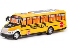 Plastics Yellow-Black Kids R/C School Bus Toy