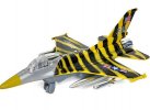Silver / Red / Yellow Kids Die-Cast F-16C Falcon Fighter Toy