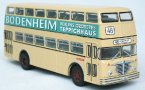 1:72 Scale White Bussing D2U Double-Decker Bus Model