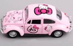 Kids Pink 1:38 Scale Hello Kitty Diecast VW Beetle Toy