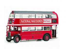 1:24 Scale 1939 Red London Double Decker Bus Model RT113