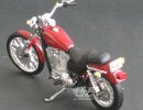 Red 1:18 Diecast Harley Davidson XL 1200C SPORTSTER 1200 CUSTOM