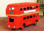 Iron Made Classical Retro Red Double Decker London Street Bus