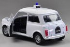 White 1:36 Kids Welly Police Diecast Mini Cooper 1300 Toy