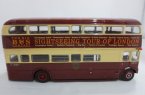 Wine Red 1:76 Scale Die-Cast London Double Decker Bus Model
