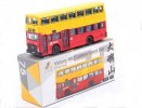 Red-White TINY Hong Kong KMB Diecast Double Decker Bus Toy
