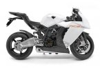 White / Black 1:10 Welly Diecast KTM RC8R 1190 Motorcycle Model