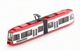 Kids 1:87 Scale Red-White SIKU 1895 Die-cast Trolley Bus Toy