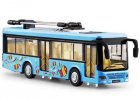 Red / Yellow / Blue Kids Diecast Trolley Bus Toy