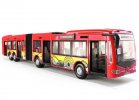 Large Scale Red /White City Express Plastic Articulated Bus Toy