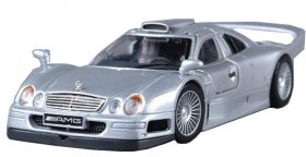 Silver 1:24 Scale Maisto Mercedes-Benz CLK-GTR Model