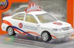 White 1:43 Scale Emirates Driving Institute Diecast Nissan Model