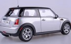 Blue / Silver Autoart 1:18 Scale Diecast Mini Cooper Model