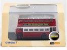 Mini Scale Red Oxford Birmingham Post Double Decker Bus Model