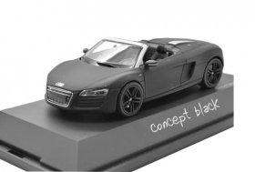 Black 1:43 Scale SCHUCO Diecast Audi R8 Concept Model
