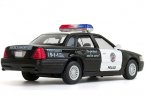 Kids Black / White Police Theme Diecast Ford Crown Victoria Toy