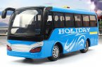 Kids Large Scale Green / Blue Plastic Holiday Coach Bus Toy