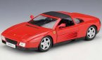 Red / Gray 1:18 Scale Bburago Diecast Ferrari 348TS Model