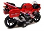 Kids Blue / Red / White Police Motor Toy