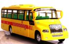 Big Nose Yellow Chinese Style School Bus Toy