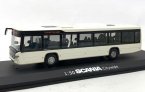 White 1:50 Scale Diecast Scania Citywide City Bus Model